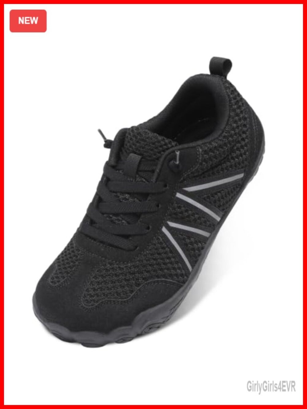 Womens Wide Toe Box Barefoot Walking Shoes Mesh Slip-On Trail Running Sneakers